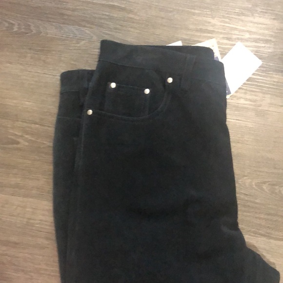 Black Suede Jeans - Picture 3 of 10